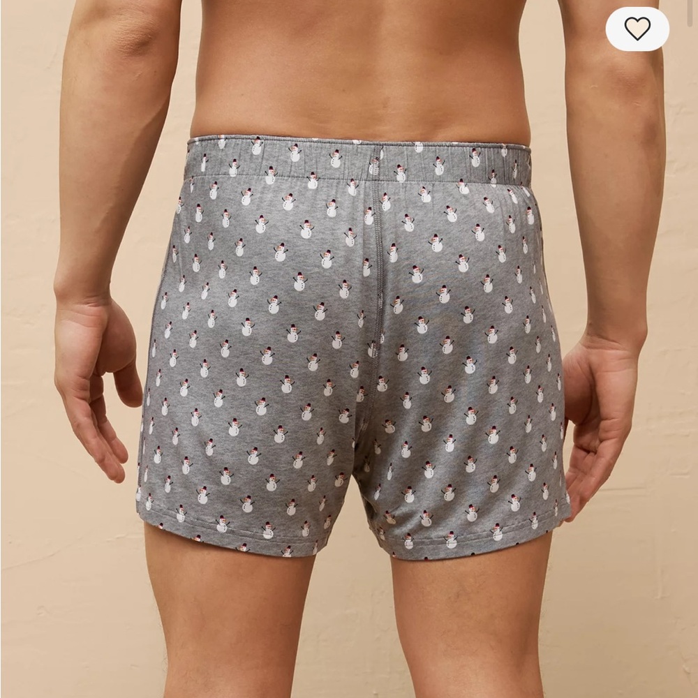 American Eagle Gray Snowman Boxer Shorts - Picture 6 of 6